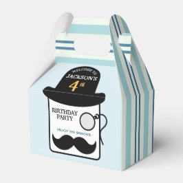 Caja Para Regalos Bowler Hat and Monocle 4"w x 2.5"l x 5"h Birthday