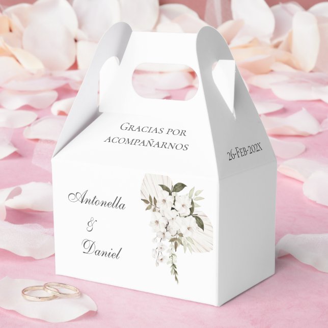 Caja Para Regalos Boxes de Boho Wedding Favor (Boda)