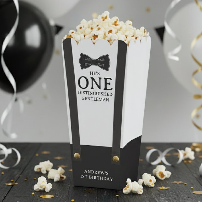 Caja Para Regalos Boy 1st Birthday One Distinguished Gentleman (Boy 1st Birthday One Distinguished Gentleman Favor Boxes
)