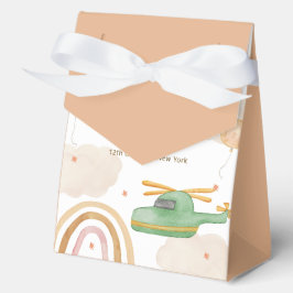 Caja Para Regalos Boy Boho Adventure Helicopter Airplane Baby Shower