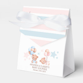 Caja Para Regalos Boy Chica Twins Teddy Bear Baby Shower