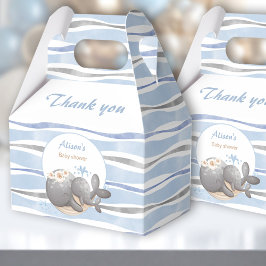 Caja Para Regalos Boy Whale Blue Summer Beach Boy Baby Shower