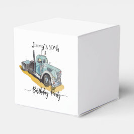 Caja Para Regalos Boys Birthday Party Blue Semi Truck