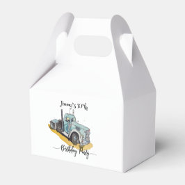 Caja Para Regalos Boys Birthday Party Blue Semi Truck