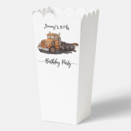 Caja Para Regalos Boys Birthday Party Orange Semi Truck