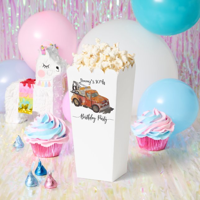 Caja Para Regalos Boys birthday party with wrecker (Fiesta)