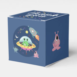 Caja Para Regalos Boys Cute Space Alien Rocket Baby Shower