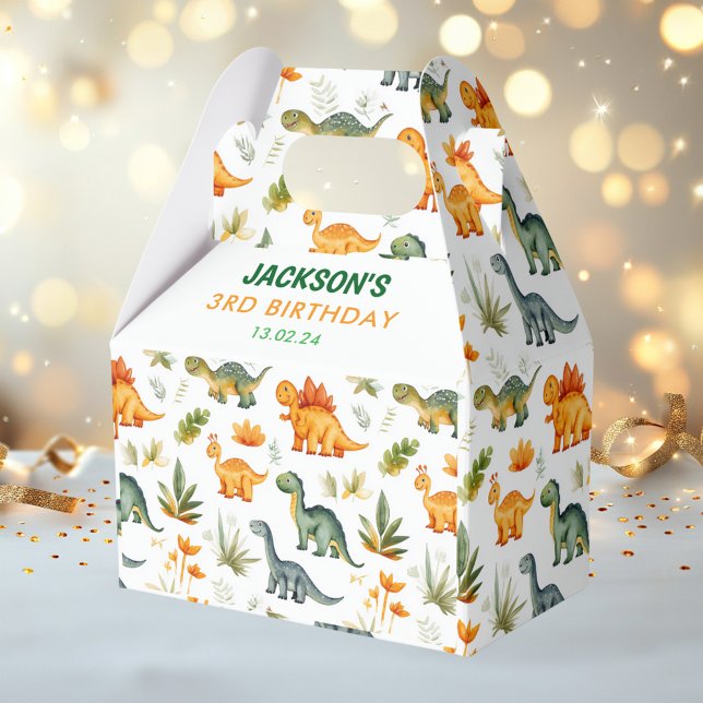 Caja Para Regalos Boys Dinosaur Birthday Party Favorito Box (Subido por el creador)