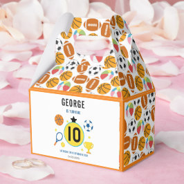 Caja Para Regalos Boys fiesta de cumpleaños moderna para deportes | 