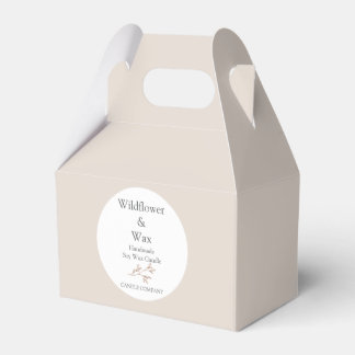Caja Para Regalos Branding personalizado para negocios de velas arte