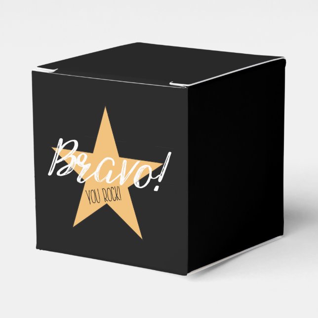CAJA PARA REGALOS "¡BRAVO! ¡ROCK!" (Costado Anverso)