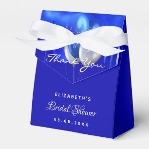 Caja Para Regalos Bridal Shower globos de niño azul real gracias