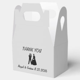 Caja Para Regalos Bride & Groom Silhouette Favor
