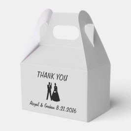Caja Para Regalos Bride & Groom Silhouette Favor