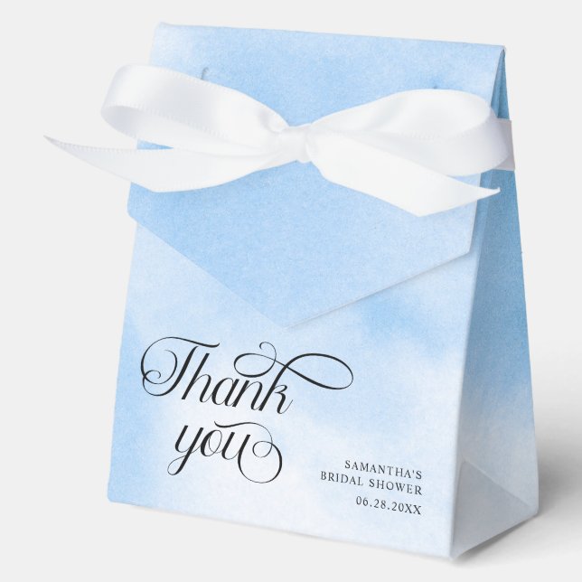 Caja Para Regalos Bride Is On Cloud Nine Bridal Shower Thank You (Anverso)