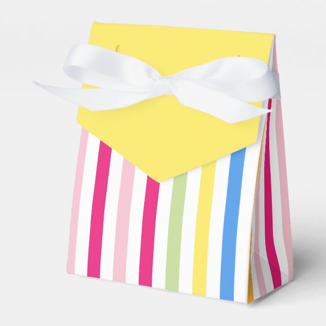 Caja Para Regalos Bright Rainbow Stripes (Front Side)