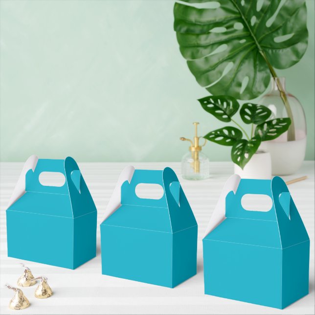 Caja Para Regalos Bright Rich Sky Blue Favor Boxes (Múltiple)