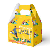 Brillante Fun Soccer Amarillo Gracias Cumpleaños