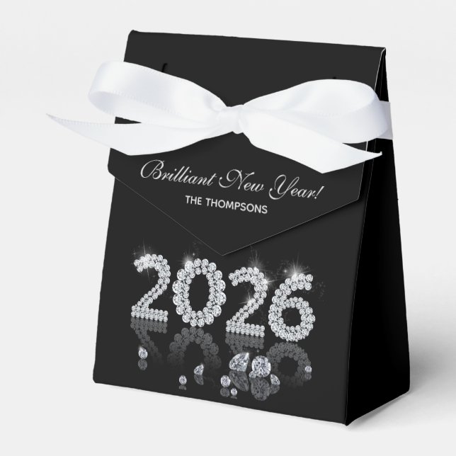 Caja Para Regalos Brilliant Diamonds Luxury New Year 2026 (Front Side)