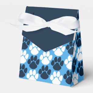 Caja Para Regalos Brillo azul claro y el regalo de papel repetitivo 