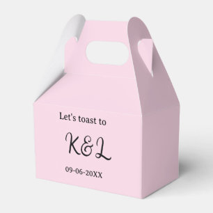 Caja Para Regalos Brindemos por la carta de nombre de compromiso de 