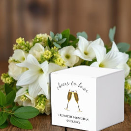 Caja Para Regalos Brindis Por El Amor Copas De Champán