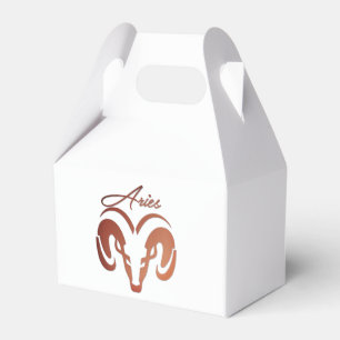 Caja Para Regalos Bronze Aries el Ram Zodiac