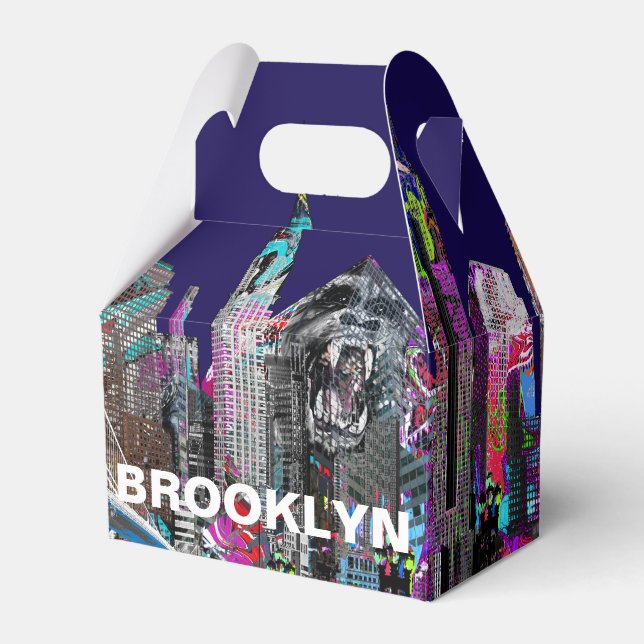 Caja Para Regalos Brooklyn, Nueva York en graffiti (Front Side)