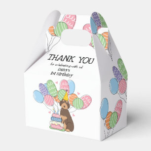 Caja Para Regalos Brown Tan Aussiedoodle Dog Cumpleaños Gracias