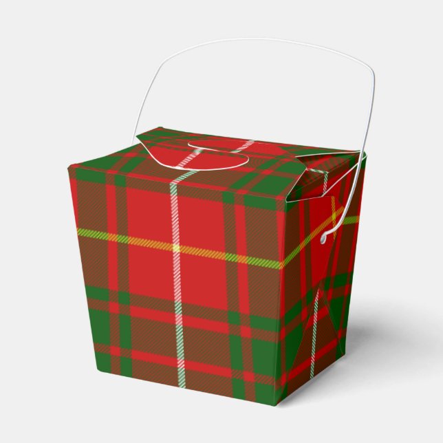 Caja Para Regalos Bruce tartan green plon (Front Side)