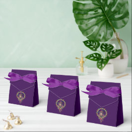 Caja Para Regalos Bruja Adorable Lanzando una Bola de Sapos