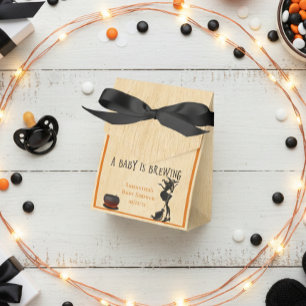 Caja Para Regalos Bruja de Halloween Gracias por la ducha de bebé de