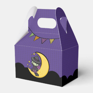Caja Para Regalos Bruja de Halloween terriblemente linda