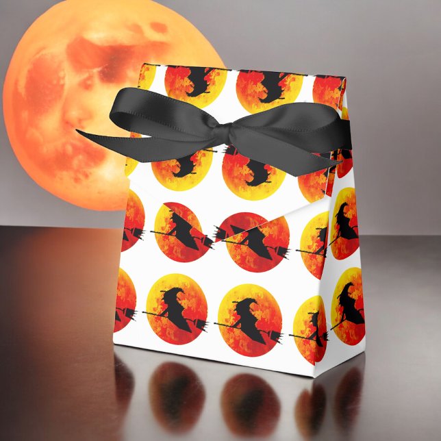 Caja Para Regalos Bruja de Halloween y luna de sangre (Subido por el creador)