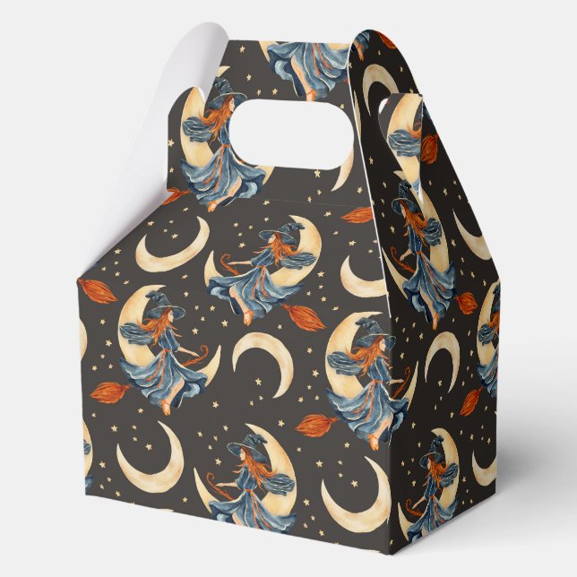 Caja Para Regalos Brujas y lunas (Reverso )