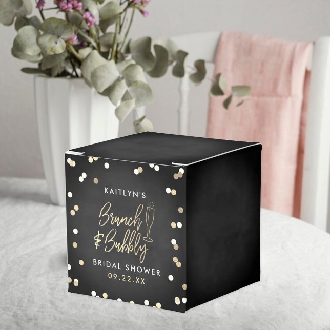 Caja Para Regalos Brunch & Bubbly Confetti Despedida de Soltera (Subido por el creador)