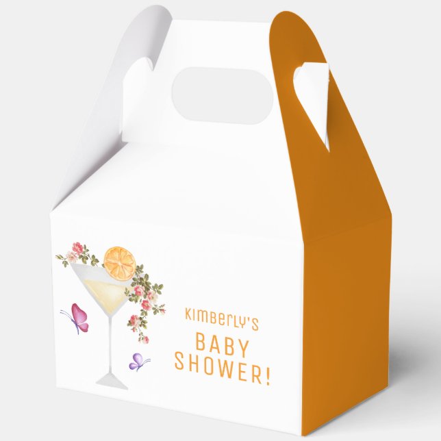 Caja Para Regalos Brunch Bubbly Summer Floral Champagne Baby Shower (Anverso)