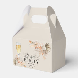 Caja Para Regalos brunch y burbuja Pampas bridal césped Favo