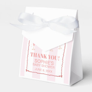 Caja Para Regalos Brunéi de la frontera roja rosada y Baby Shower bu