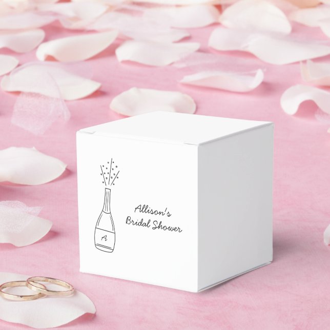 Caja Para Regalos Bubbly Popping Champagne Bottle Bridal Shower (Boda)