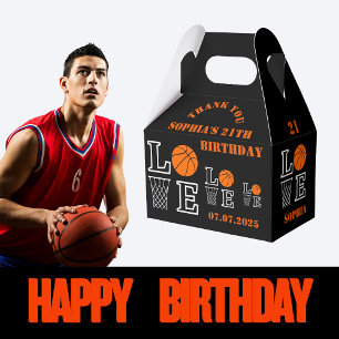 Caja Para Regalos Bucles de baloncesto, jugador de baloncesto Regalo