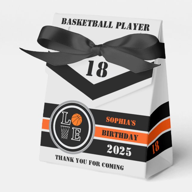 Caja Para Regalos Bucles de baloncesto, Regalo de jugador de balonce (Front Side)