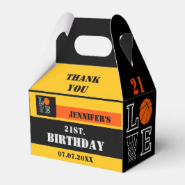 Caja Para Regalos Bucles de baloncesto, Regalo de jugador de balonce