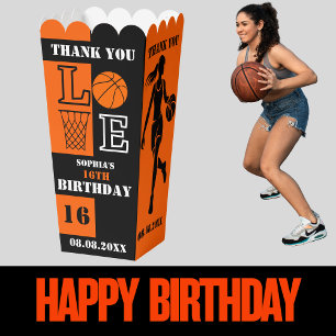 Caja Para Regalos Bucles de baloncesto, Regalo de jugador de balonce