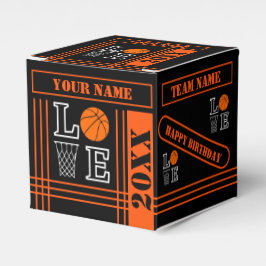 Caja Para Regalos Bucles de baloncesto, regalo del jugador de balonc