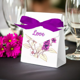 Caja Para Regalos Budleia de Mariposa Magenta