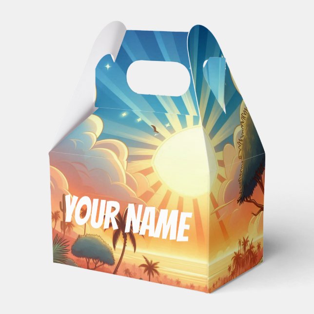 Caja Para Regalos Buenos días personalizable (Reverso)