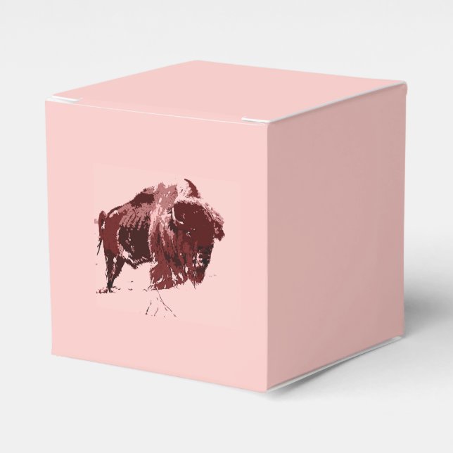 Caja Para Regalos Búfalo - Bison (Costado Anverso)