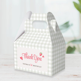 Caja Para Regalos Búfalo Check Chica Berry Primera fiesta de cumplea