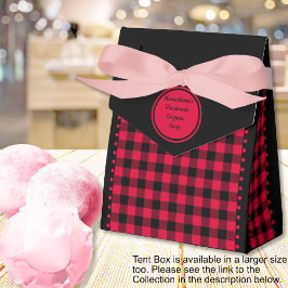 Caja Para Regalos Búfalo Check - Negro y Rojo - 3x1.5x3.25 Carpa 